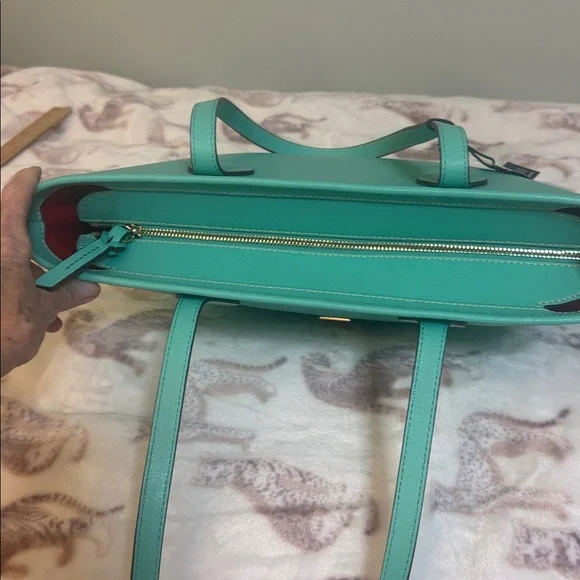 Dooney & Bourke Aqua Tote Bag - Picture 6 of 7